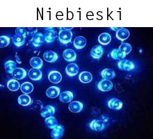 Kurtyna Sopli LED - kolor niebieski